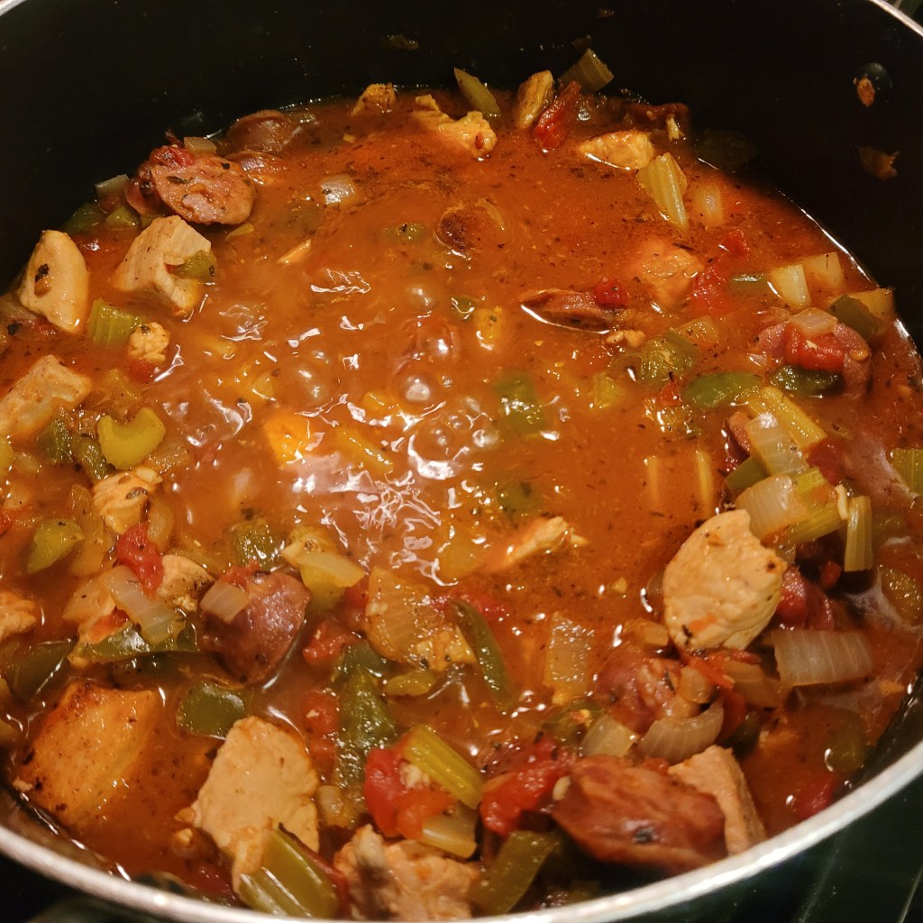 Chunky Hunky Jambalaya with an Indian&nbsp;Kick
