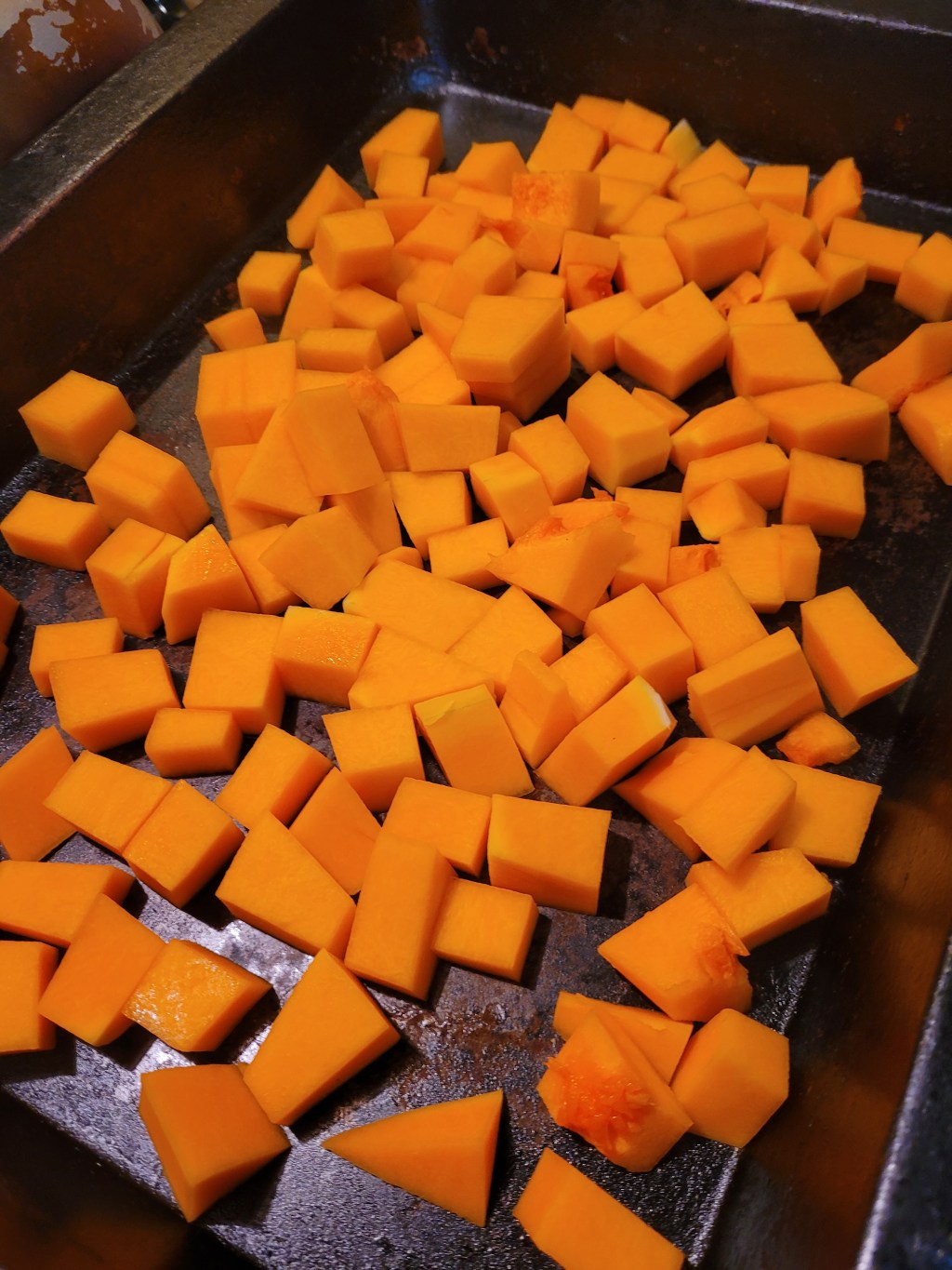 Roasted Butternut Squash Pasta w/ Spinach & Sausage