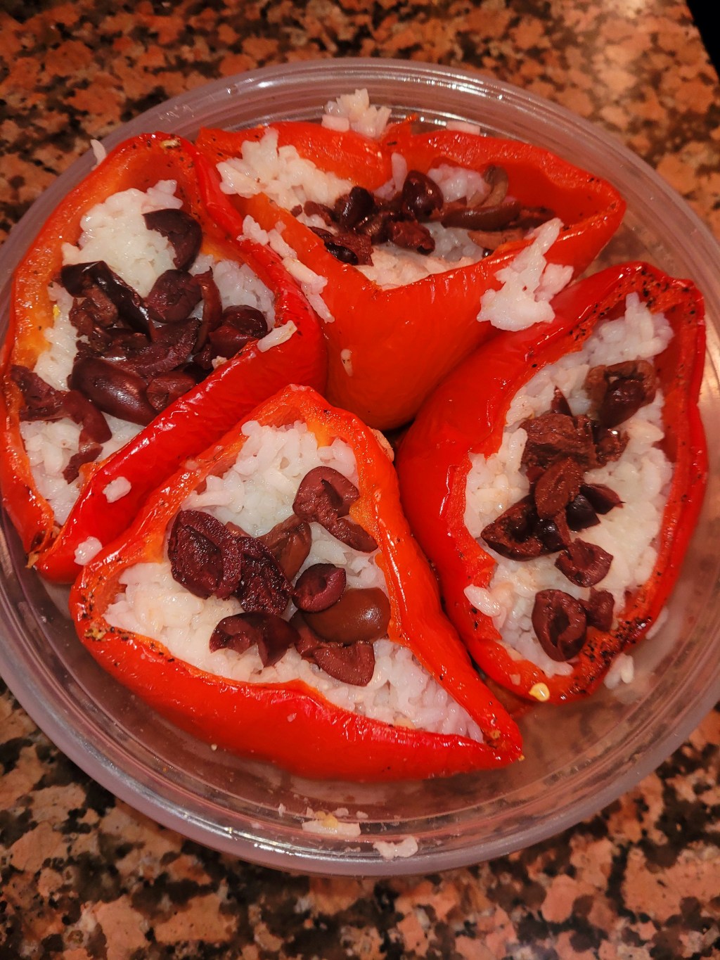 Healthy Arborio Rice Stuffed Peppers